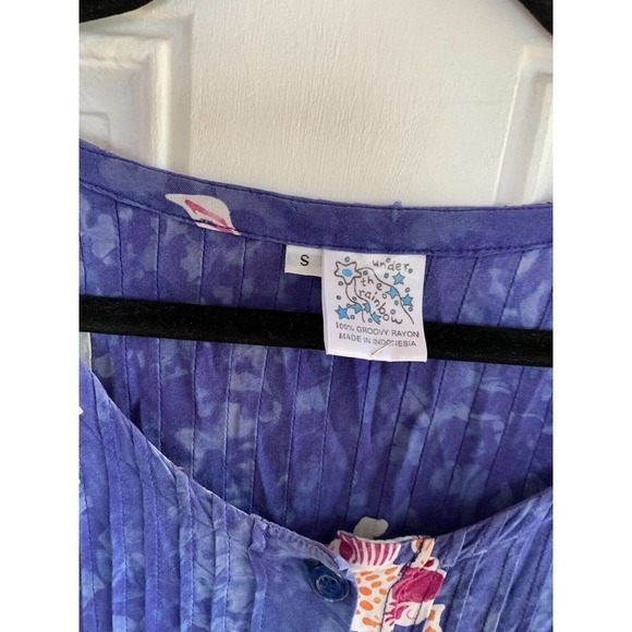 Under The Rainbow rusty fish shell size Small Blue - Picture 4 of 7